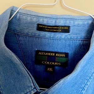 Alexander Julian Colours, men’s denim shirt